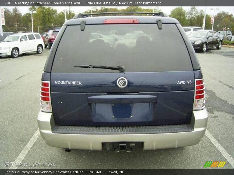 True Blue Metallic / Medium Dark Parchment 2003 Mercury Mountaineer Convenience AWD