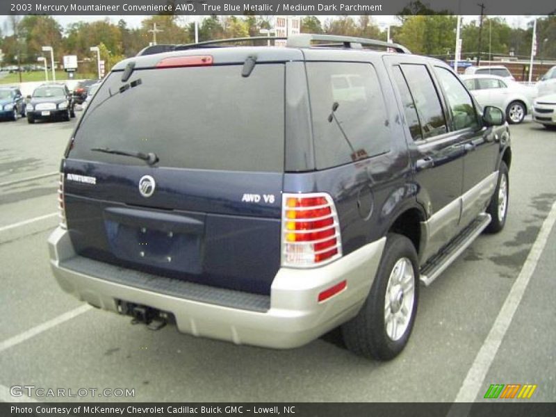 True Blue Metallic / Medium Dark Parchment 2003 Mercury Mountaineer Convenience AWD
