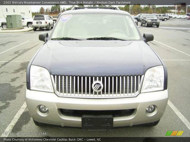 True Blue Metallic / Medium Dark Parchment 2003 Mercury Mountaineer Convenience AWD