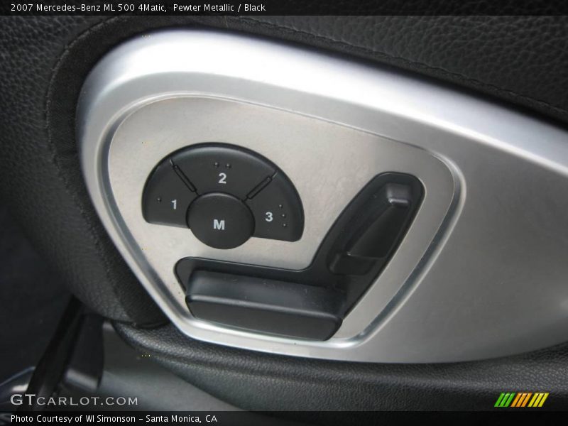 Pewter Metallic / Black 2007 Mercedes-Benz ML 500 4Matic