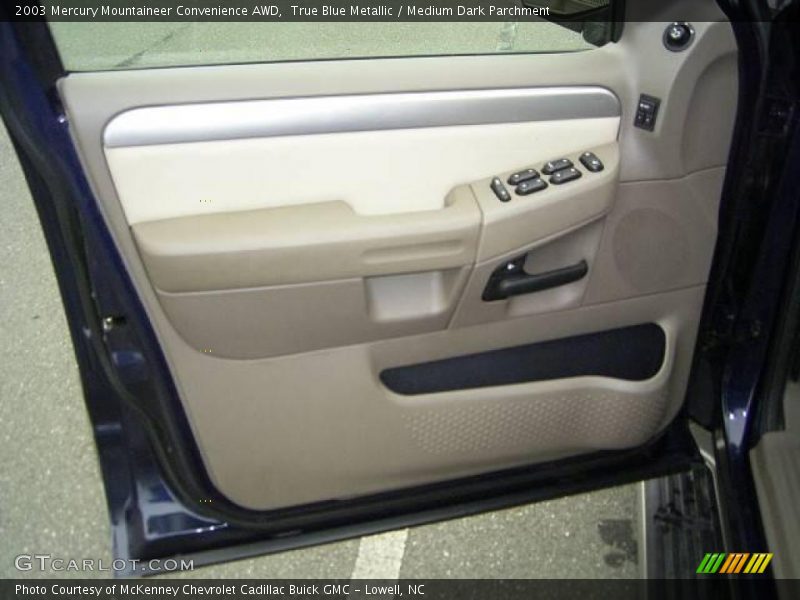 True Blue Metallic / Medium Dark Parchment 2003 Mercury Mountaineer Convenience AWD