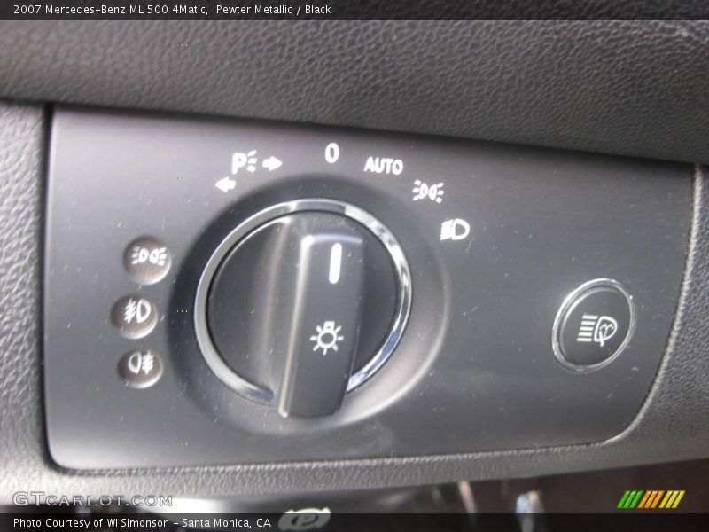 Pewter Metallic / Black 2007 Mercedes-Benz ML 500 4Matic