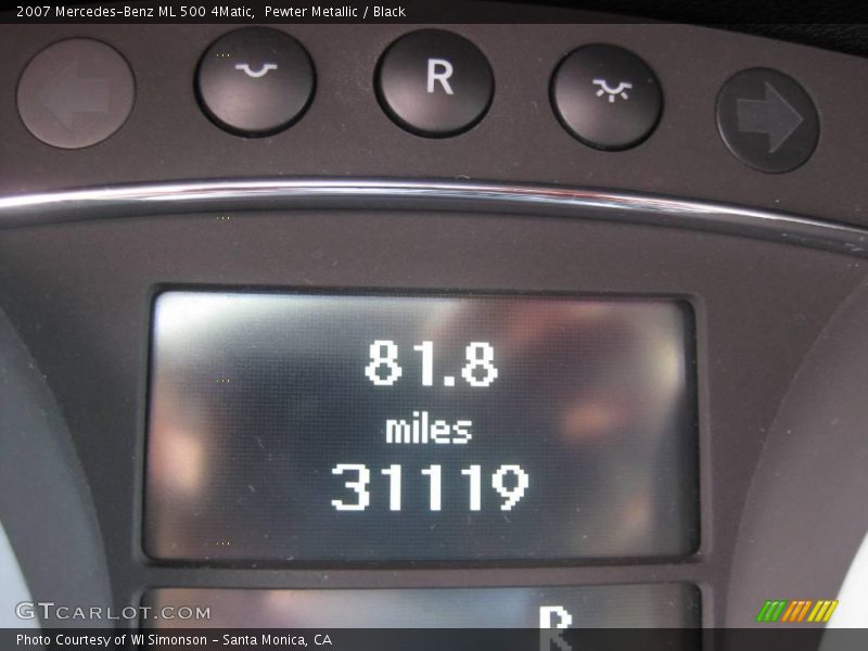 Pewter Metallic / Black 2007 Mercedes-Benz ML 500 4Matic