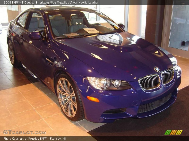 Interlagos Blue Metallic / Silver Novillo Leather 2008 BMW M3 Coupe