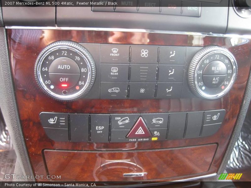 Pewter Metallic / Black 2007 Mercedes-Benz ML 500 4Matic