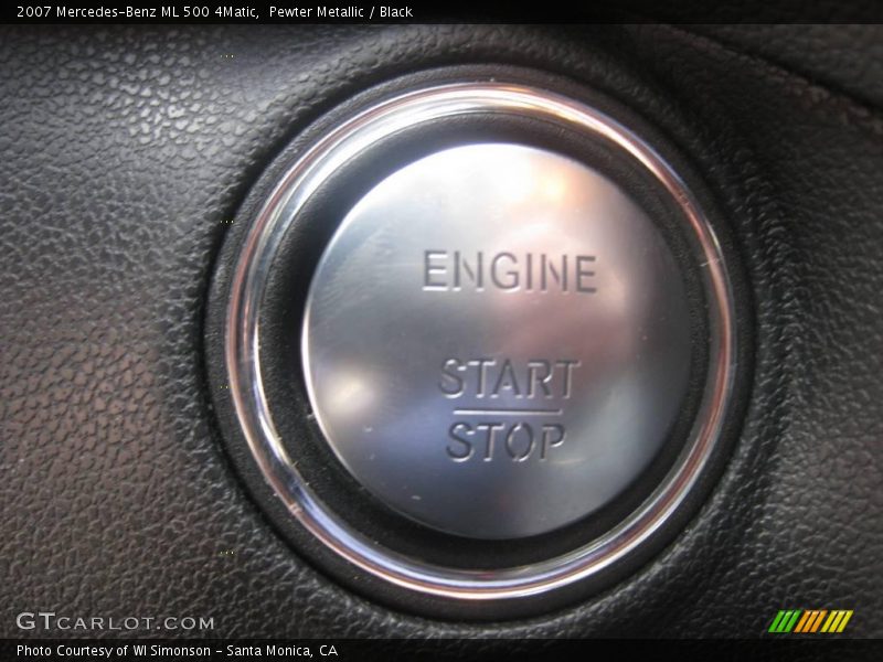 Pewter Metallic / Black 2007 Mercedes-Benz ML 500 4Matic