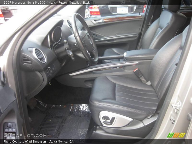 Pewter Metallic / Black 2007 Mercedes-Benz ML 500 4Matic