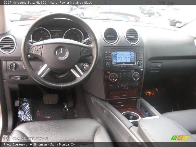 Pewter Metallic / Black 2007 Mercedes-Benz ML 500 4Matic