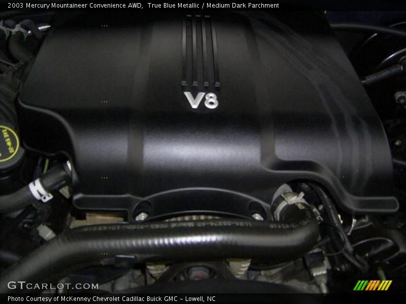 True Blue Metallic / Medium Dark Parchment 2003 Mercury Mountaineer Convenience AWD
