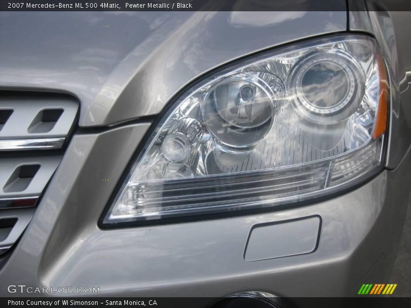 Pewter Metallic / Black 2007 Mercedes-Benz ML 500 4Matic