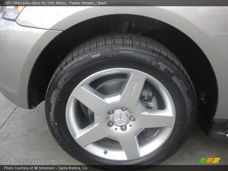 Pewter Metallic / Black 2007 Mercedes-Benz ML 500 4Matic