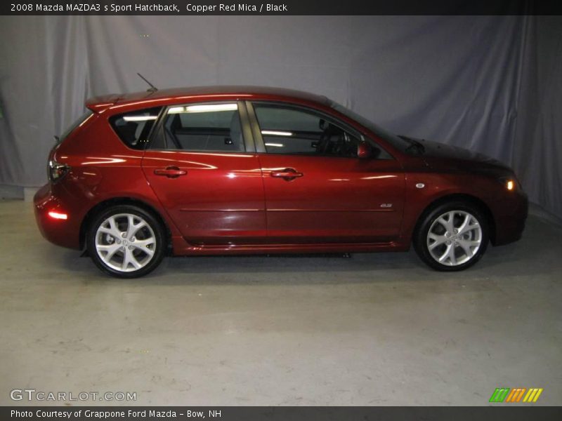 Copper Red Mica / Black 2008 Mazda MAZDA3 s Sport Hatchback