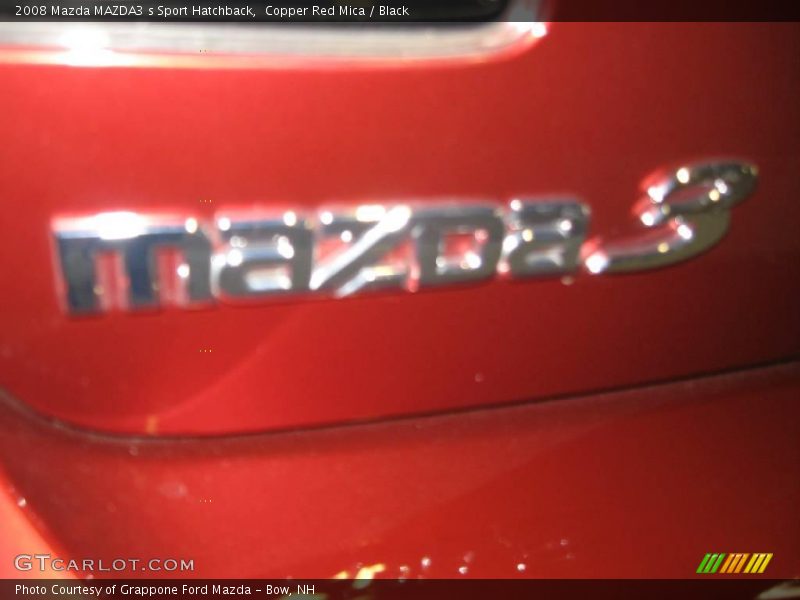 Copper Red Mica / Black 2008 Mazda MAZDA3 s Sport Hatchback