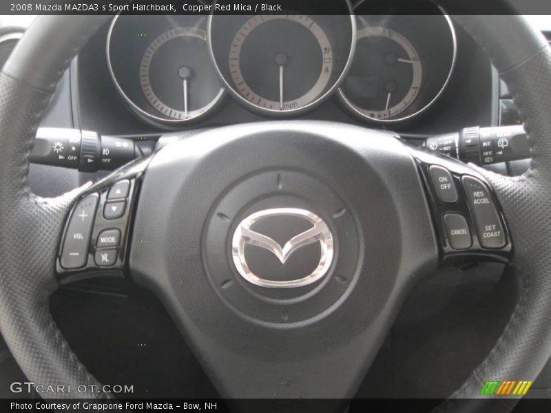 Copper Red Mica / Black 2008 Mazda MAZDA3 s Sport Hatchback