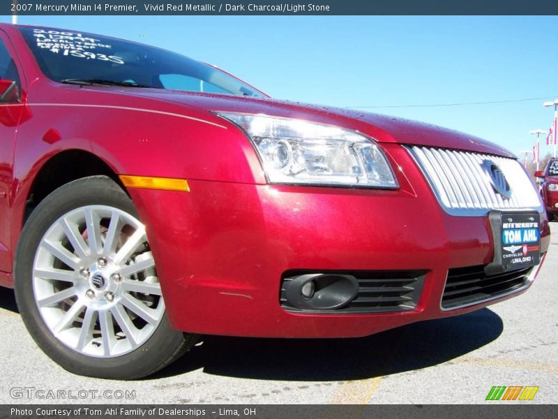 Vivid Red Metallic / Dark Charcoal/Light Stone 2007 Mercury Milan I4 Premier