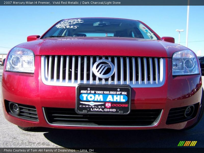 Vivid Red Metallic / Dark Charcoal/Light Stone 2007 Mercury Milan I4 Premier