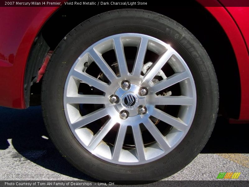 Vivid Red Metallic / Dark Charcoal/Light Stone 2007 Mercury Milan I4 Premier