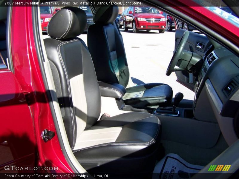 Vivid Red Metallic / Dark Charcoal/Light Stone 2007 Mercury Milan I4 Premier