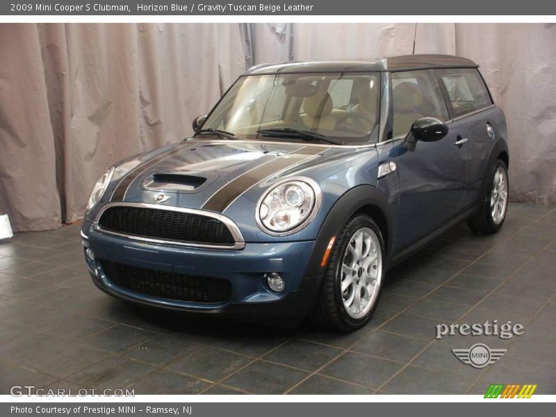 Horizon Blue / Gravity Tuscan Beige Leather 2009 Mini Cooper S Clubman