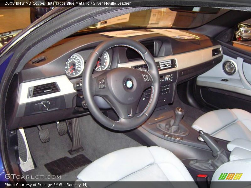 Interlagos Blue Metallic / Silver Novillo Leather 2008 BMW M3 Coupe