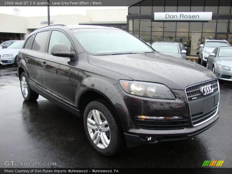 Lava Grey Pearl Effect / Black 2009 Audi Q7 3.6 quattro