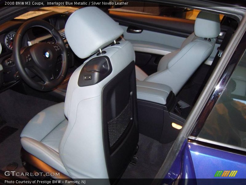 Interlagos Blue Metallic / Silver Novillo Leather 2008 BMW M3 Coupe