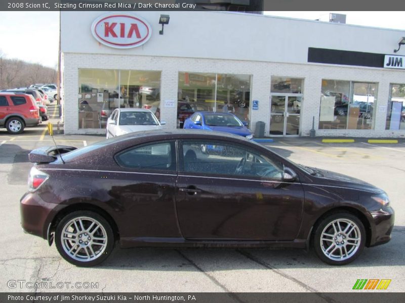 Sizzling Crimson Red Mica / Dark Charcoal Gray 2008 Scion tC