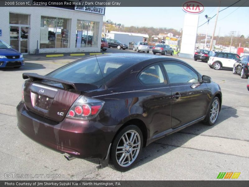Sizzling Crimson Red Mica / Dark Charcoal Gray 2008 Scion tC