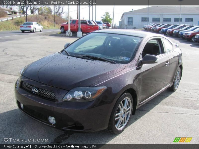 Sizzling Crimson Red Mica / Dark Charcoal Gray 2008 Scion tC