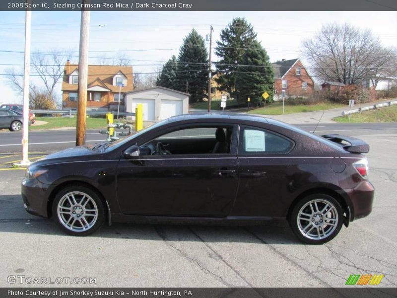Sizzling Crimson Red Mica / Dark Charcoal Gray 2008 Scion tC