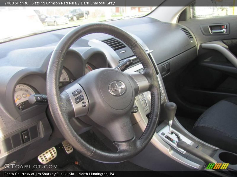 Sizzling Crimson Red Mica / Dark Charcoal Gray 2008 Scion tC