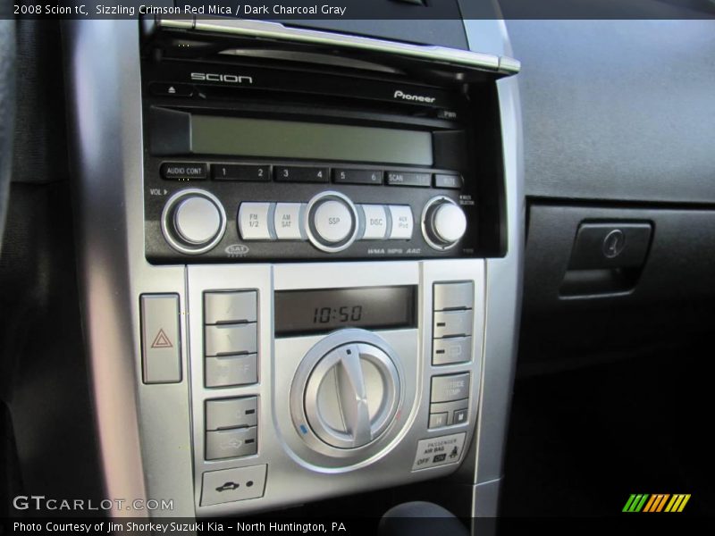 Sizzling Crimson Red Mica / Dark Charcoal Gray 2008 Scion tC