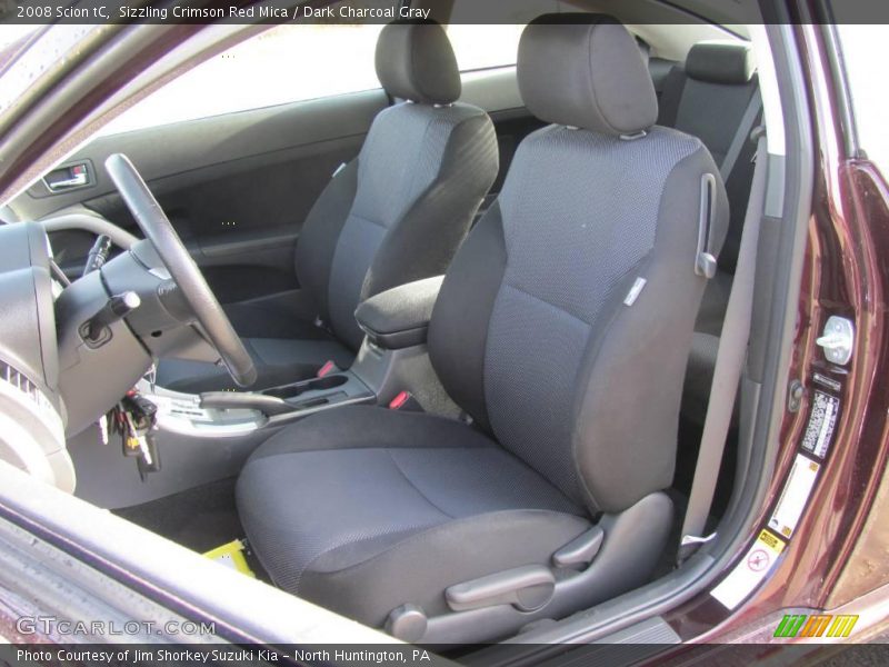 Sizzling Crimson Red Mica / Dark Charcoal Gray 2008 Scion tC