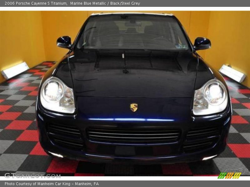 Marine Blue Metallic / Black/Steel Grey 2006 Porsche Cayenne S Titanium
