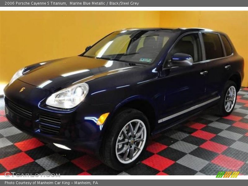 Marine Blue Metallic / Black/Steel Grey 2006 Porsche Cayenne S Titanium