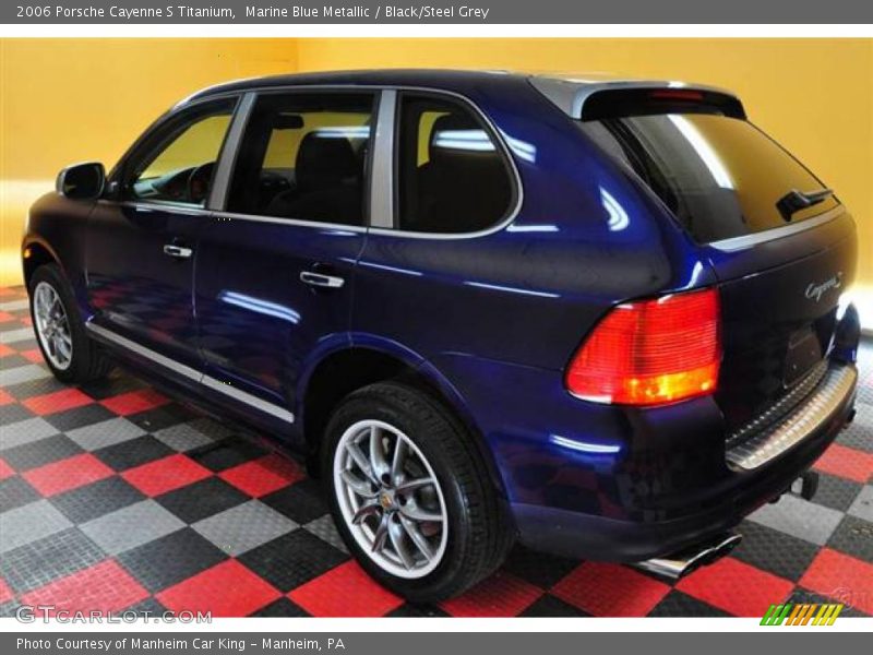 Marine Blue Metallic / Black/Steel Grey 2006 Porsche Cayenne S Titanium