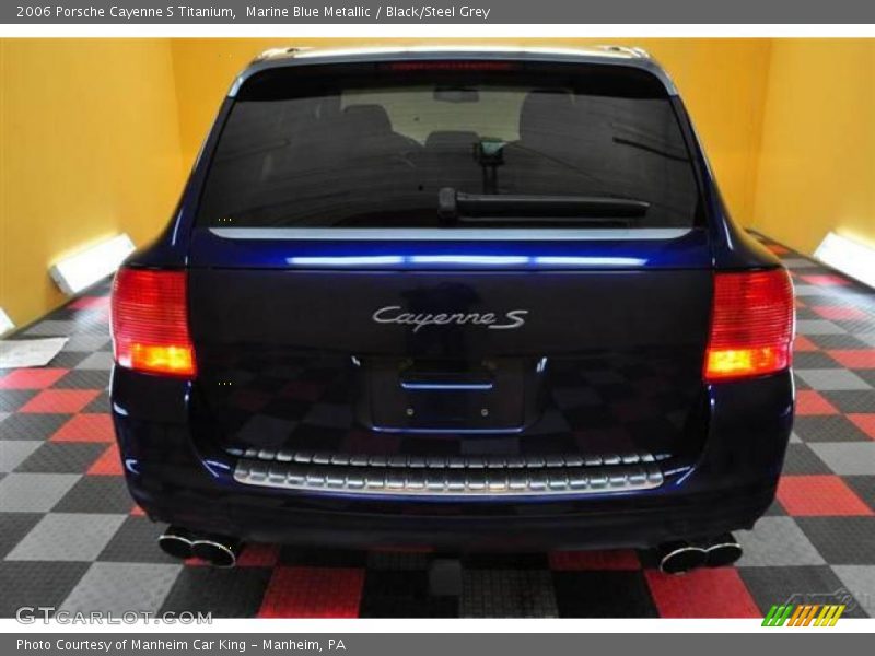 Marine Blue Metallic / Black/Steel Grey 2006 Porsche Cayenne S Titanium