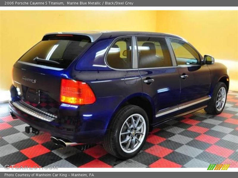Marine Blue Metallic / Black/Steel Grey 2006 Porsche Cayenne S Titanium