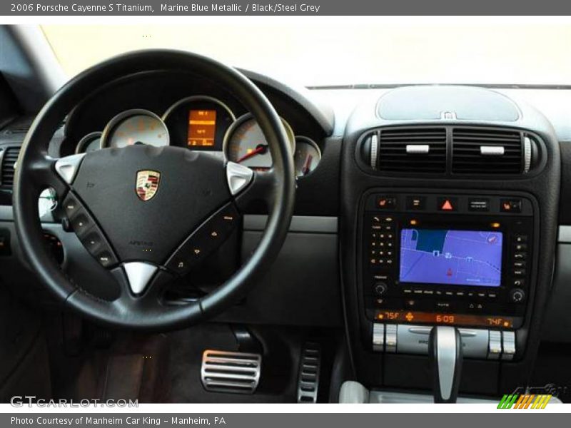 Marine Blue Metallic / Black/Steel Grey 2006 Porsche Cayenne S Titanium