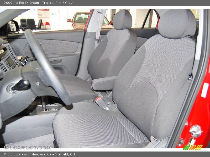 Tropical Red / Gray 2009 Kia Rio LX Sedan