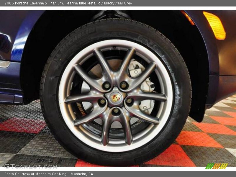 Marine Blue Metallic / Black/Steel Grey 2006 Porsche Cayenne S Titanium