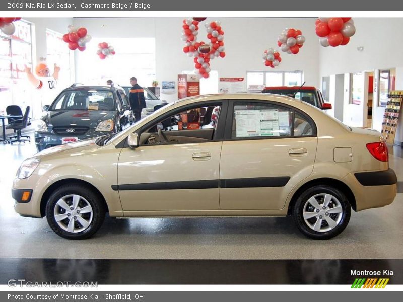 Cashmere Beige / Beige 2009 Kia Rio LX Sedan