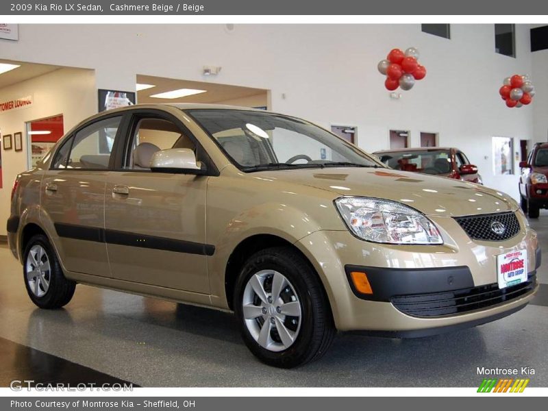 Cashmere Beige / Beige 2009 Kia Rio LX Sedan
