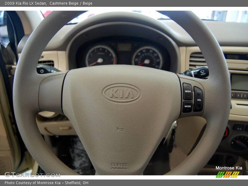 Cashmere Beige / Beige 2009 Kia Rio LX Sedan