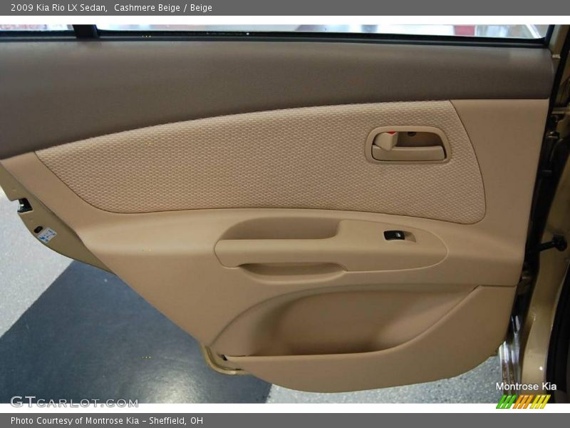 Cashmere Beige / Beige 2009 Kia Rio LX Sedan