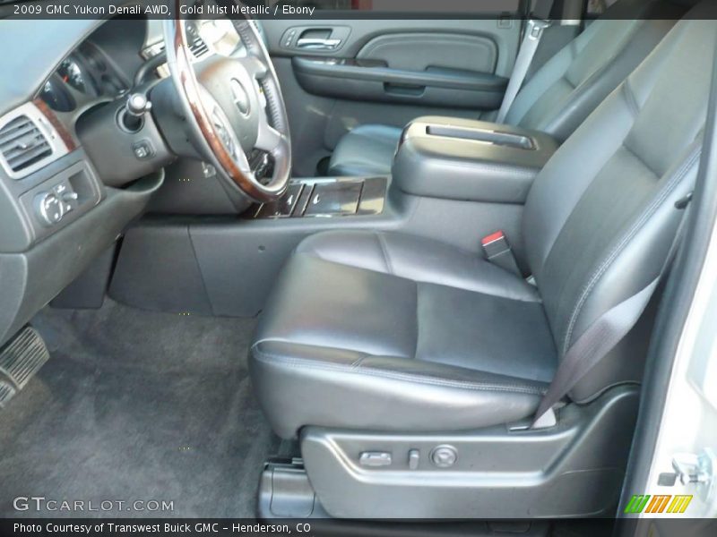 Gold Mist Metallic / Ebony 2009 GMC Yukon Denali AWD