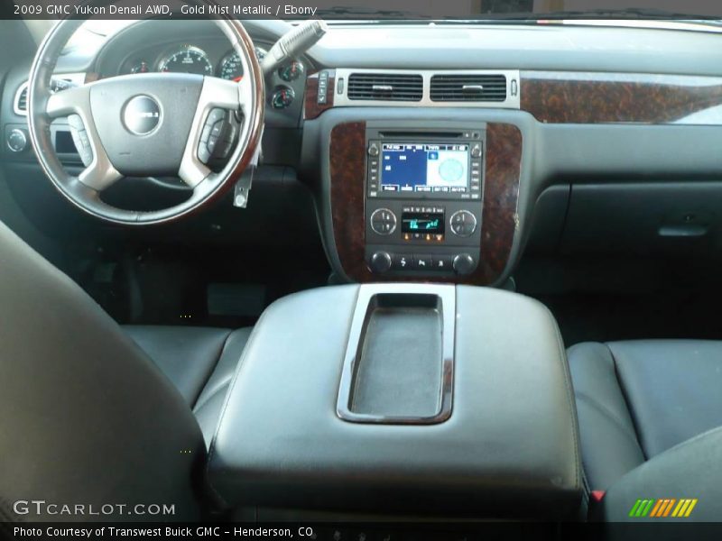 Gold Mist Metallic / Ebony 2009 GMC Yukon Denali AWD