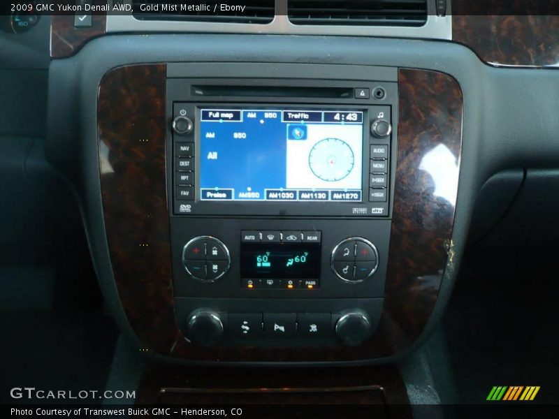 Gold Mist Metallic / Ebony 2009 GMC Yukon Denali AWD