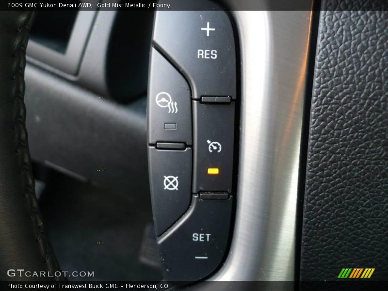 Gold Mist Metallic / Ebony 2009 GMC Yukon Denali AWD
