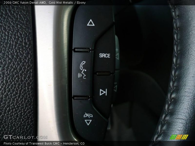 Gold Mist Metallic / Ebony 2009 GMC Yukon Denali AWD